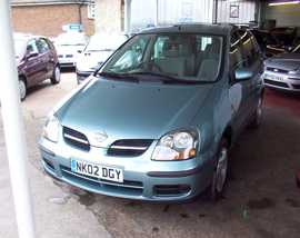 Click on this photo of the Nissan Almera Tino 1.8 S 5 door to enlarge... for sale at Woodbourne Service Station Brighton - if this photo is missing try refreshing the page if the photo still doesn't appear this vehicle might be already sold in which case please contact the dealer